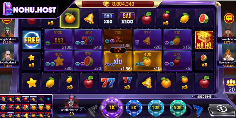 Nổ Hũ Xèng Hoa Quả – Trò Chơi Đổi Thưởng Thu Hút Độc Đáo 2 Các tính năng trong nổ hũ Xèng hoa quả