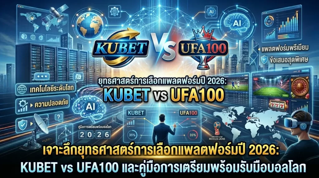 เจาะลึกยุทธศาสตร์การเลือกแพลตฟอร์มปี 2026: KUBET vs UFA100 และคู่มือการเตรียมพร้อมรับมือบอลโลก