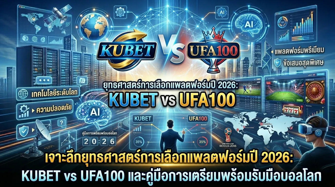 เจาะลึกยุทธศาสตร์การเลือกแพลตฟอร์มปี 2026: KUBET vs UFA100 และคู่มือการเตรียมพร้อมรับมือบอลโลก